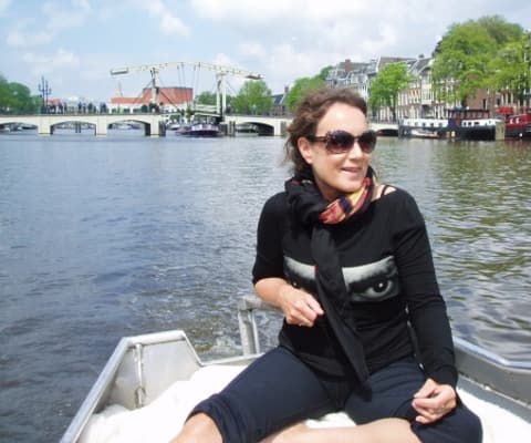 A Boaty sloop on an Amsterdam canal